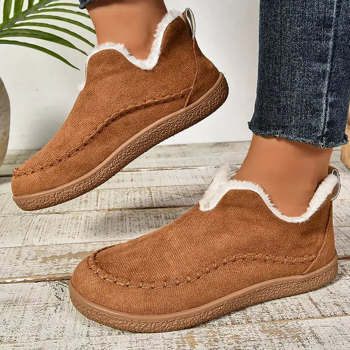 Ingeborg | Fur-Lined Ankle Boots with Grippy Sole for Women