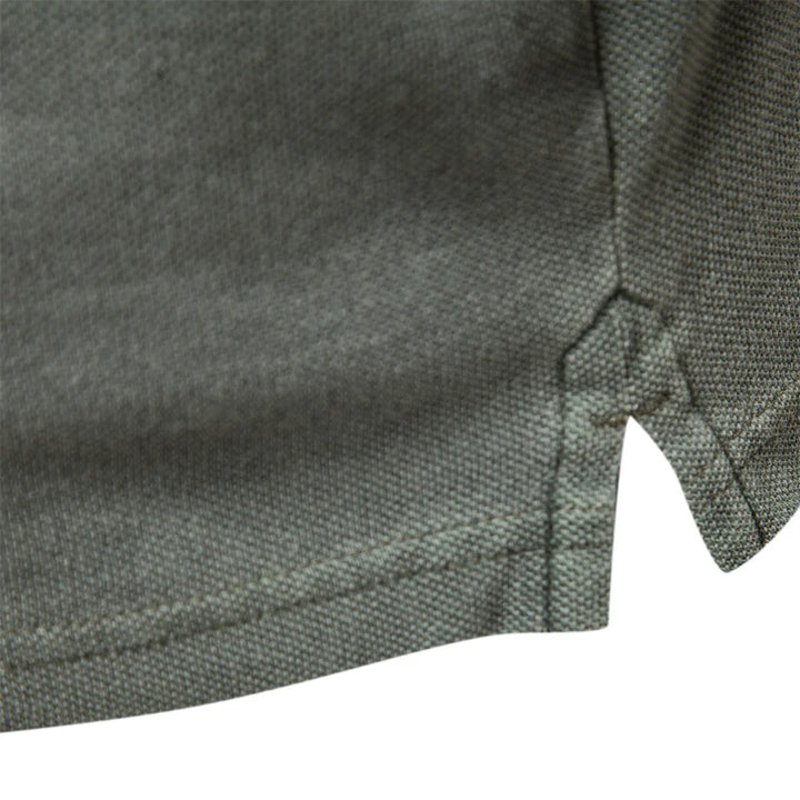 Erik | Ribbed Collar Button-Front Polo Shirt for Men