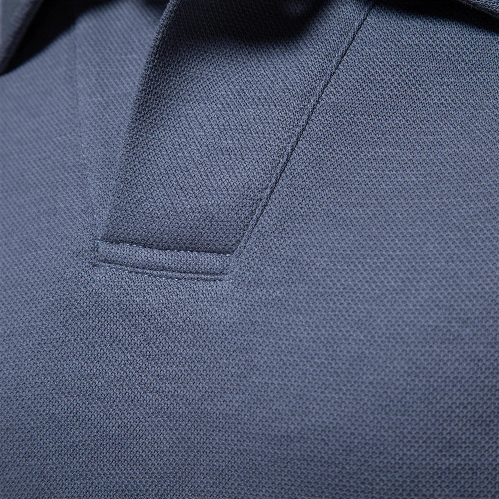 Daan | Embroidered Button-Front Polo Shirt for Men