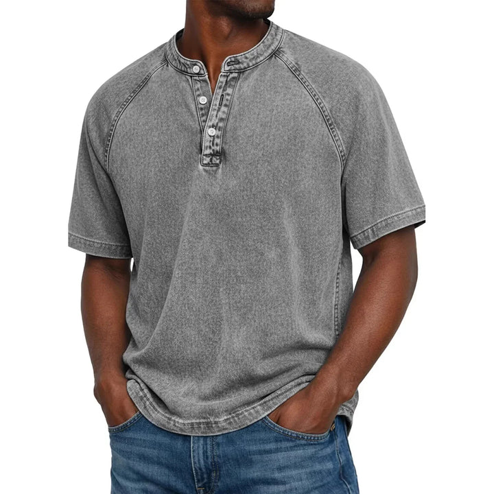 Emil | Button-Front Vintage Shirt with Chest Pocket for Men