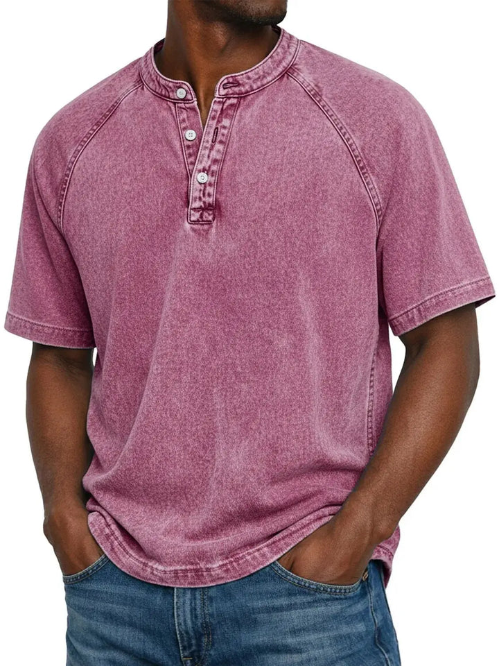 Emil | Button-Front Vintage Shirt with Chest Pocket for Men