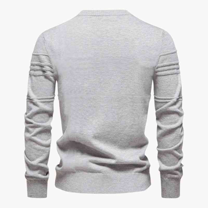 Dean | Argyle Ribbed-Trim Sweater for Men