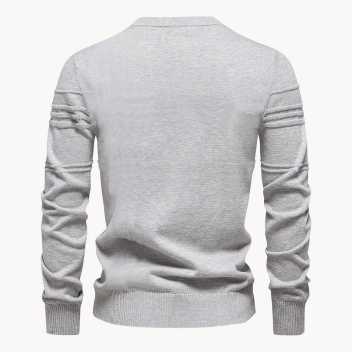 Dean | Argyle Ribbed-Trim Sweater for Men