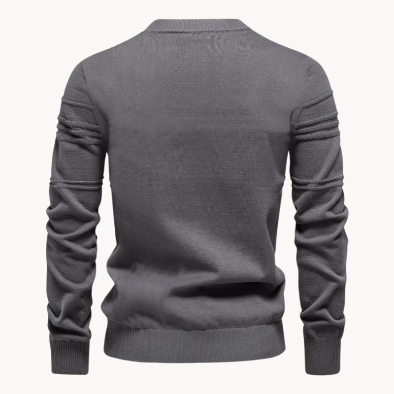 Dean | Argyle Ribbed-Trim Sweater for Men