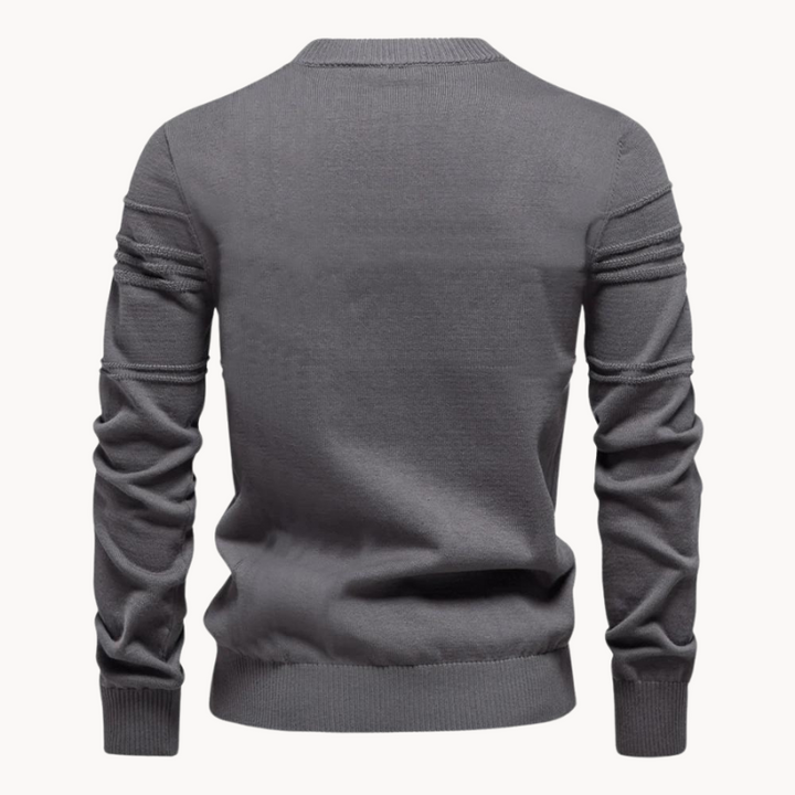 Dean | Argyle Ribbed-Trim Sweater for Men