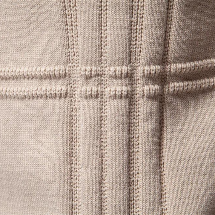 Dean | Argyle Ribbed-Trim Sweater for Men