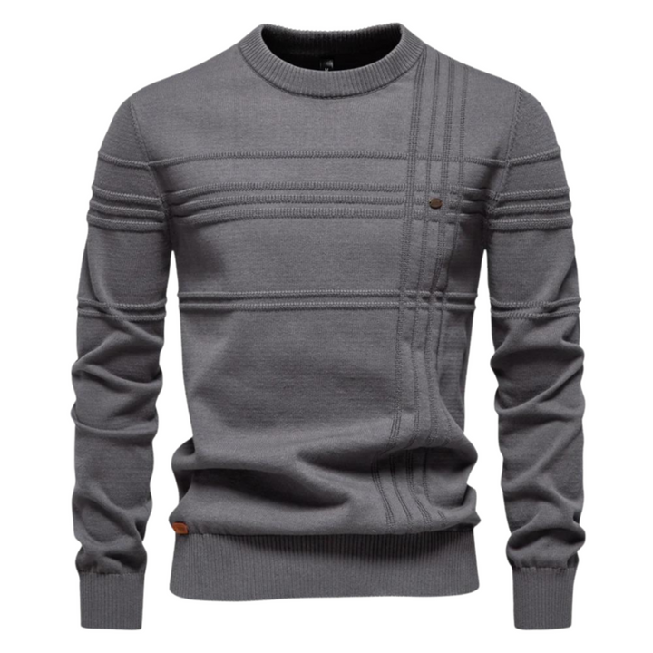 Dean | Argyle Ribbed-Trim Sweater for Men