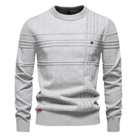 Dean | Argyle Ribbed-Trim Sweater for Men