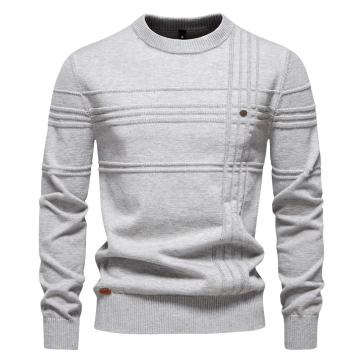 Dean | Argyle Ribbed-Trim Sweater for Men