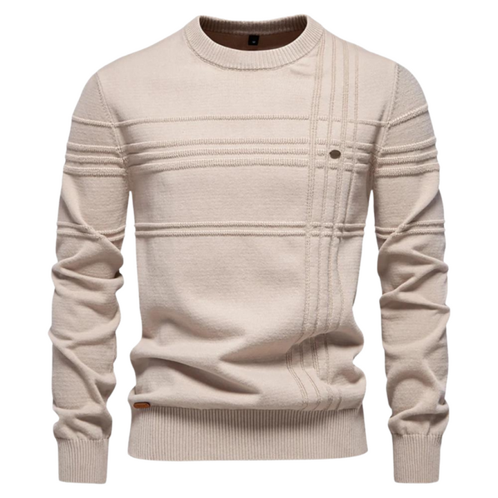 Dean | Argyle Ribbed-Trim Sweater for Men