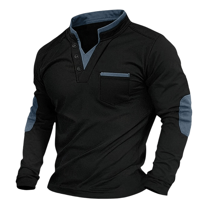 Cole | V-Neck Sweatshirt with Ribbed Trim for Men