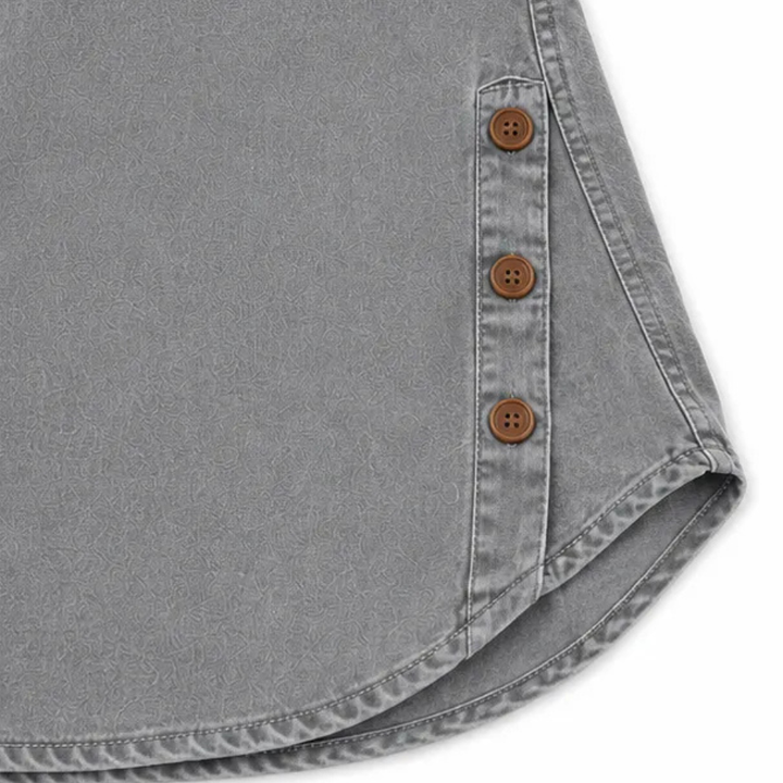 Juliette | Women's Henley Tunic Top with Side Buttons
