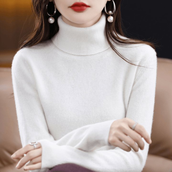 Paulien | Ribbed Turtleneck Sweater with Long Sleeves for Women