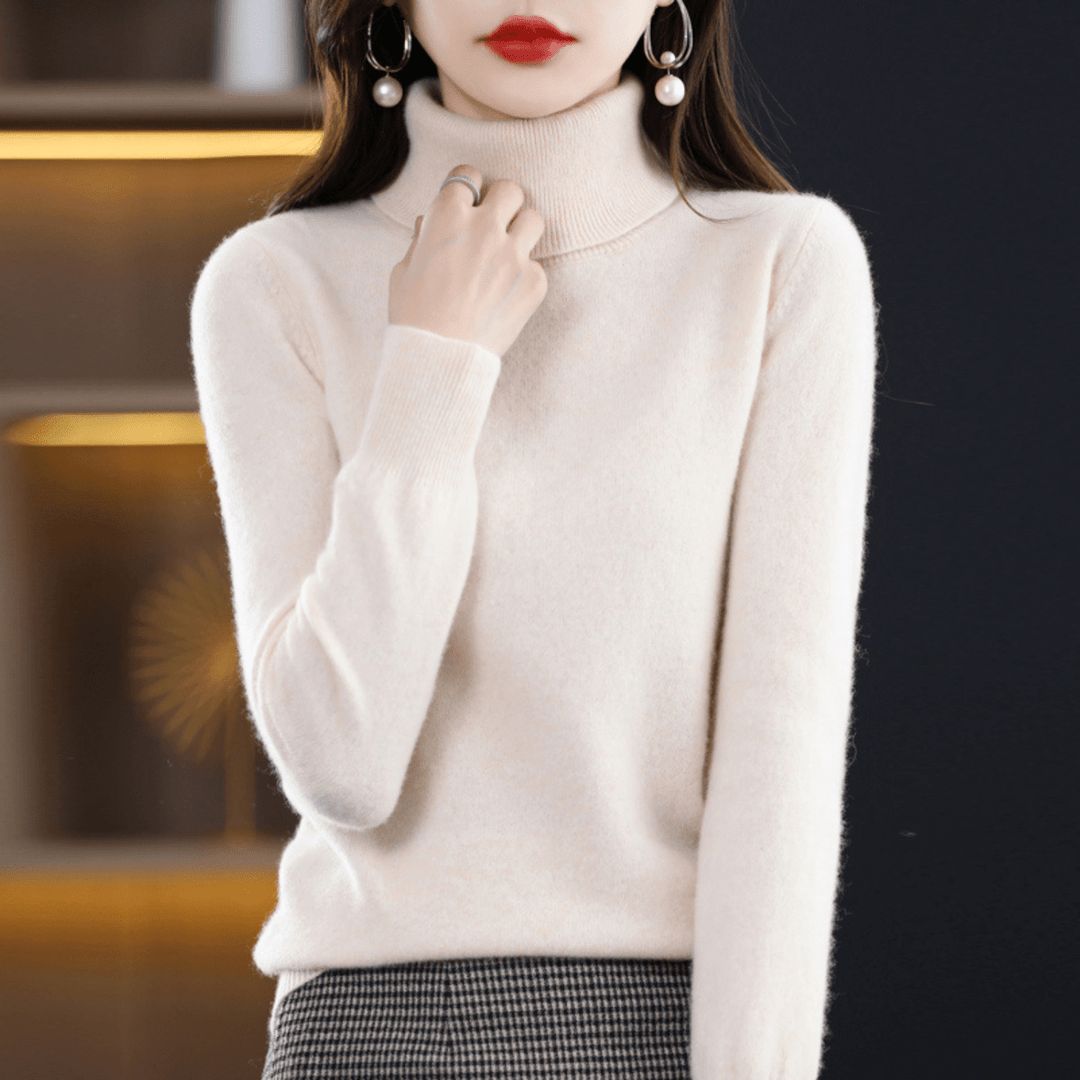 Paulien | Ribbed Turtleneck Sweater with Long Sleeves for Women