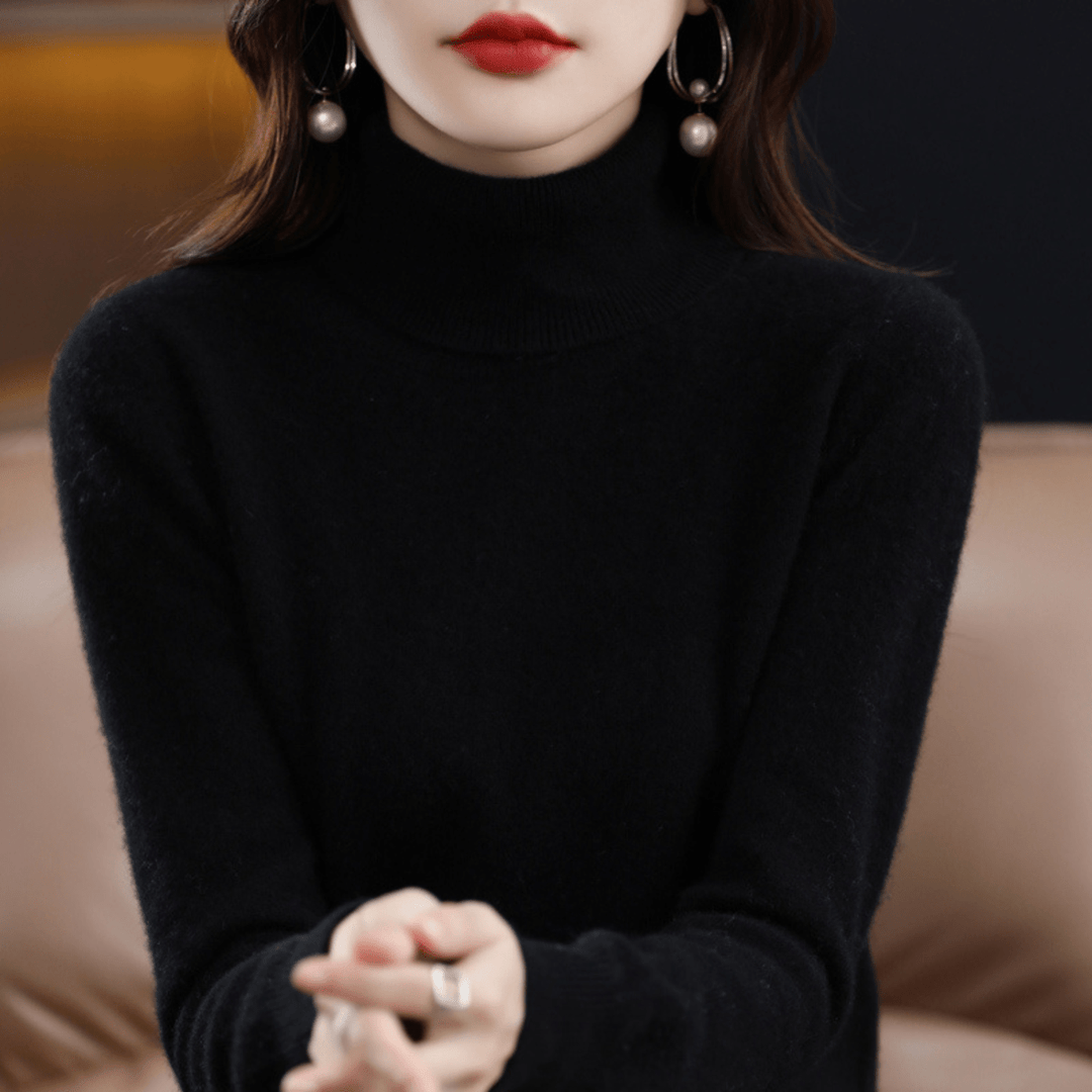Paulien | Ribbed Turtleneck Sweater with Long Sleeves for Women