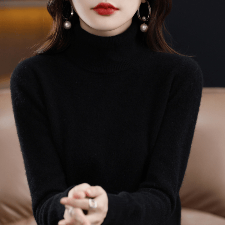 Paulien | Ribbed Turtleneck Sweater with Long Sleeves for Women