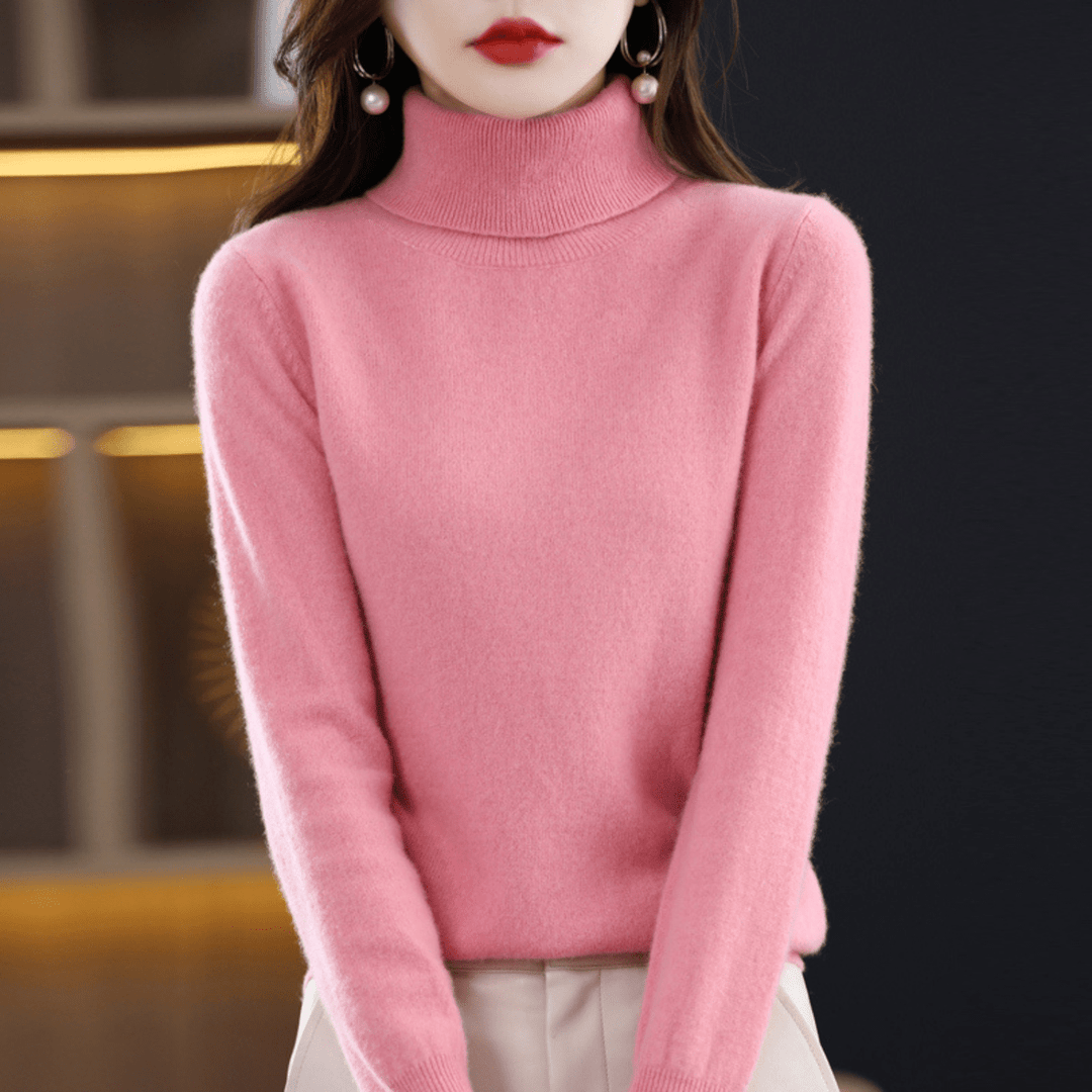 Paulien | Ribbed Turtleneck Sweater with Long Sleeves for Women