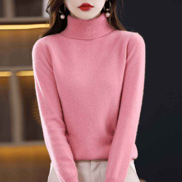 Paulien | Ribbed Turtleneck Sweater with Long Sleeves for Women