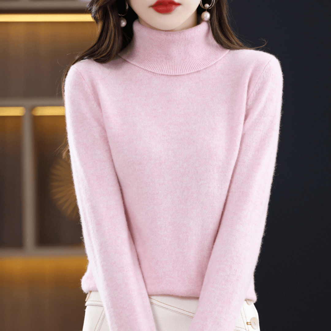 Paulien | Ribbed Turtleneck Sweater with Long Sleeves for Women