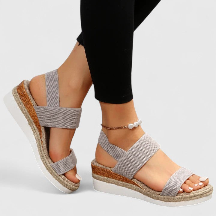 Nadelisse | Slingback Wedge Sandals with Cushioned Footbed for Women