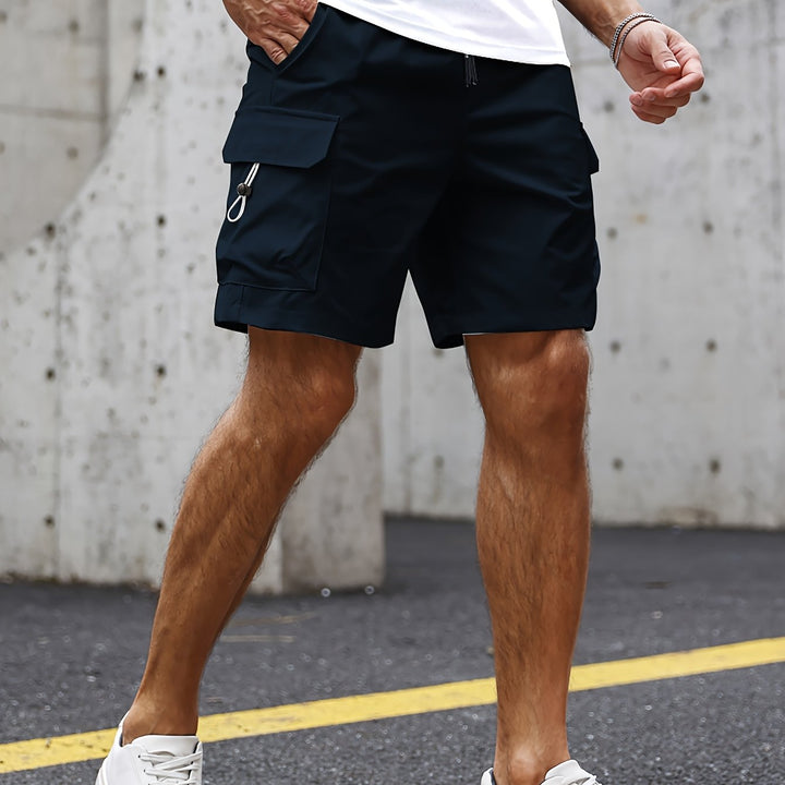 Magnus | Men's Cargo Bermuda Shorts with Drawstring Waist