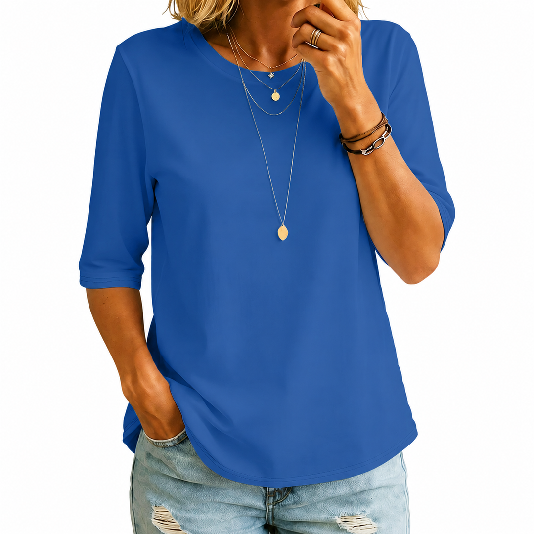 Linnea | Women's Relaxed-Fit Tee with Extra Arm Coverage