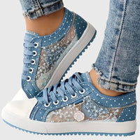 Anaïs | Wide Toe Box Lace-Up Comfort Sneakers with Arch Support