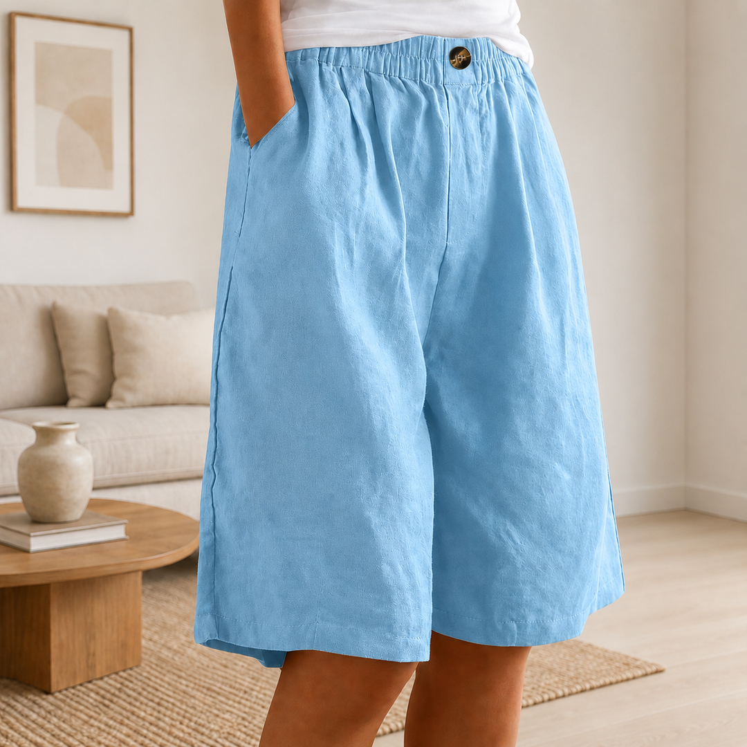 Ingrid | Women's Relaxed-Fit Shorts with Elastic Waist