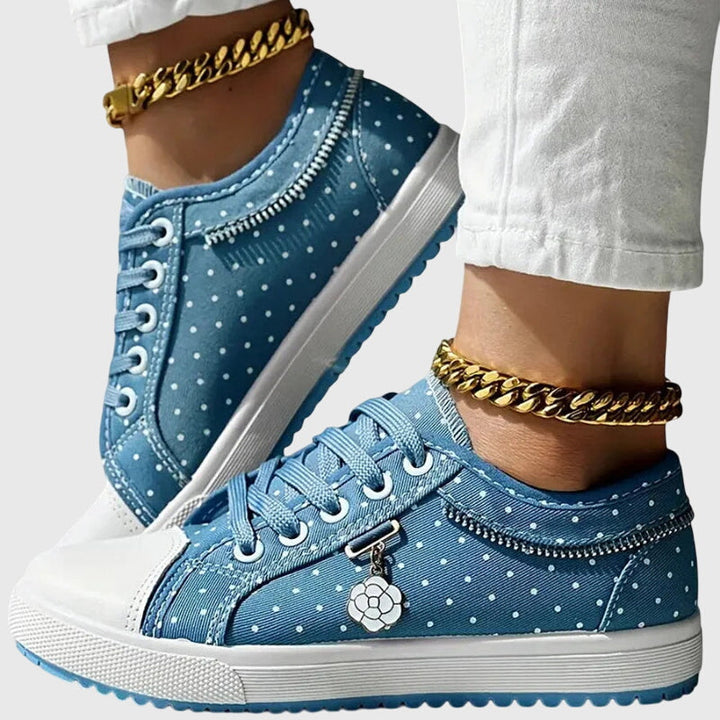 Anaïs | Wide Toe Box Lace-Up Comfort Sneakers with Arch Support