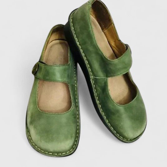Marisienne | Adjustable Strap Slingback Sandals with Round Toe
