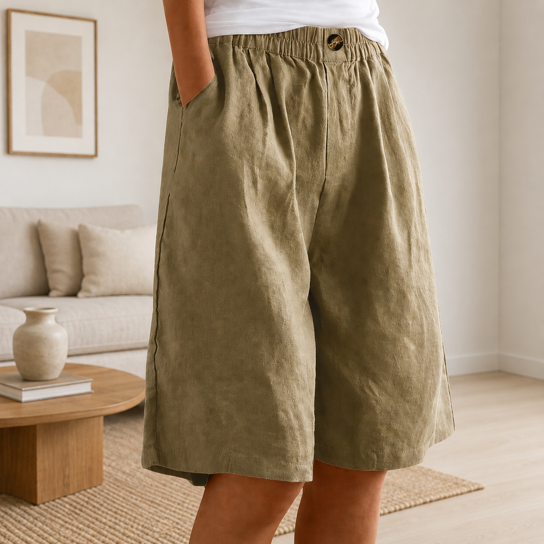 Ingrid | Women's Relaxed-Fit Shorts with Elastic Waist