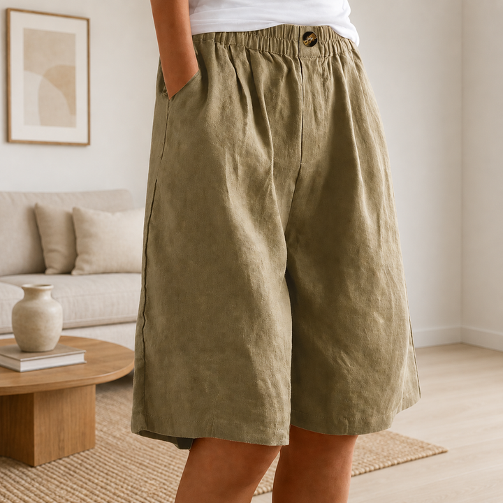 Ingrid | Women's Relaxed-Fit Shorts with Elastic Waist