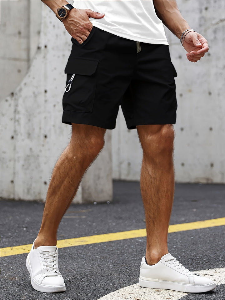 Magnus | Men's Cargo Bermuda Shorts with Drawstring Waist