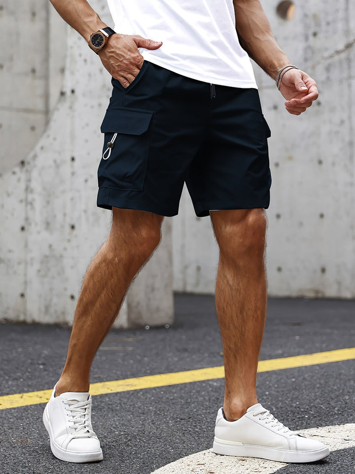 Magnus | Men's Cargo Bermuda Shorts with Drawstring Waist