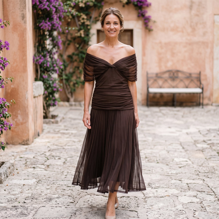 Odalys | Women's V-Neck Maxi Dress Floral Print – Wedding Guest