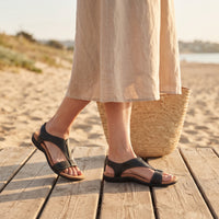 Dahlia | Women's Open-Toe Sandals T-Strap Slip-On Summer