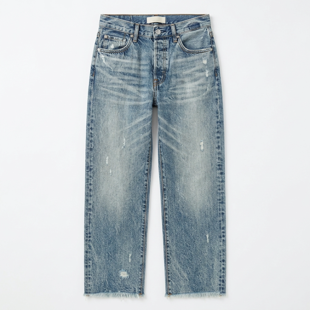 Talia | Women's Cropped Straight Leg Jeans - Casual Outings