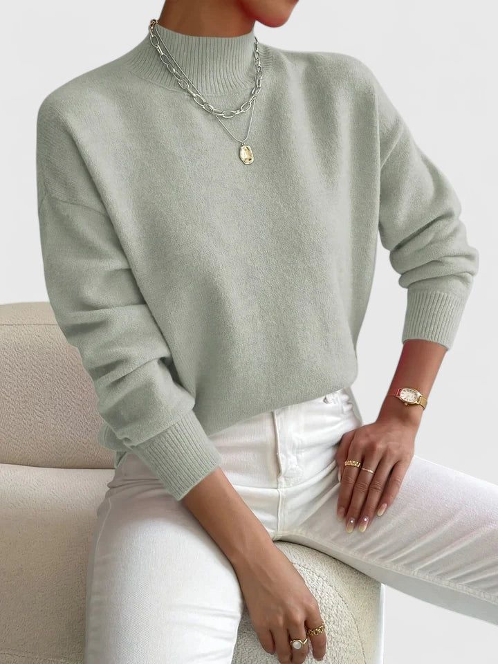 Mirthe | Ribbed Turtleneck Knit Sweater for Women