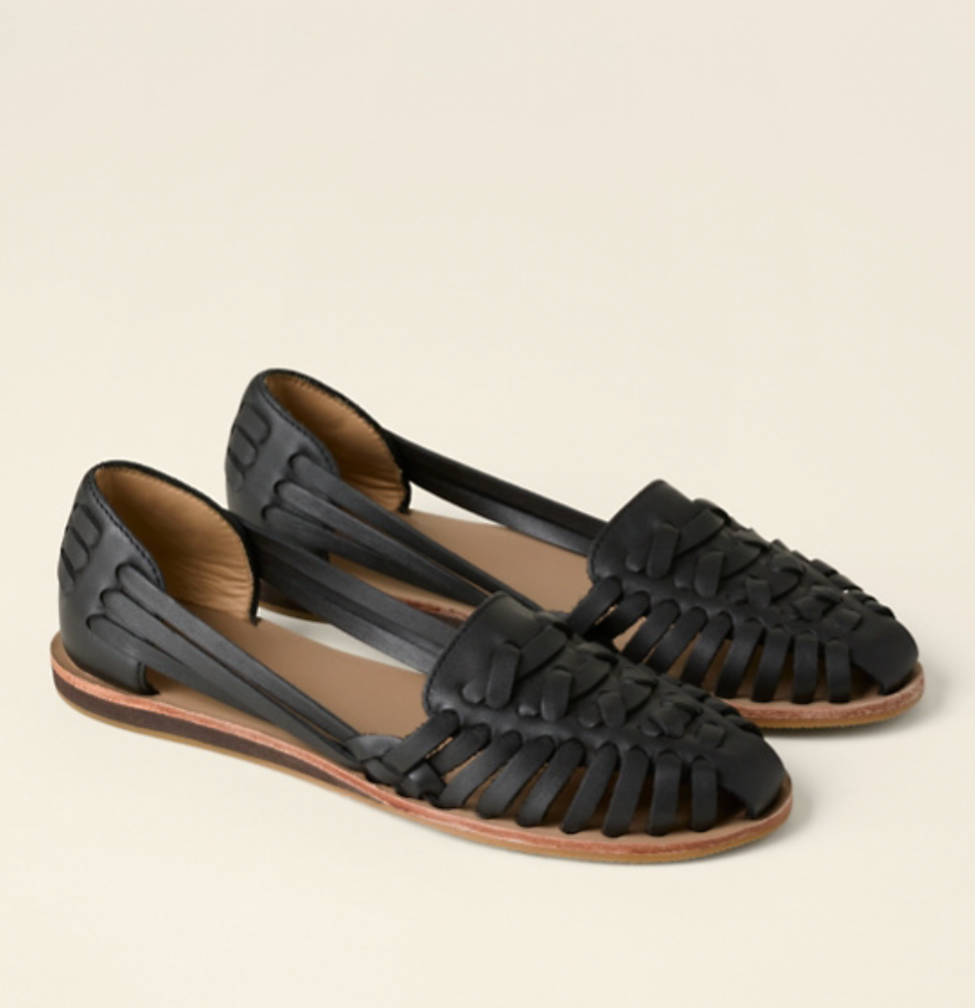 Nadelle | Women's Woven Flat Sandals Open-Toe Slip-On