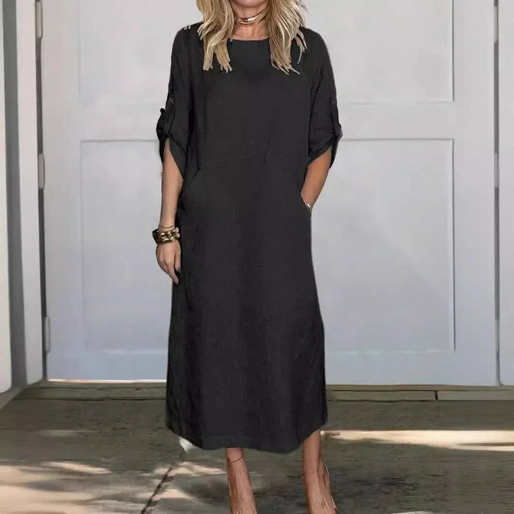 Aurora | Women's Maxi Dress Relaxed-Fit V-Neck – Weekend Errands