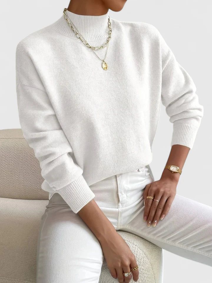 Mirthe | Ribbed Turtleneck Knit Sweater for Women