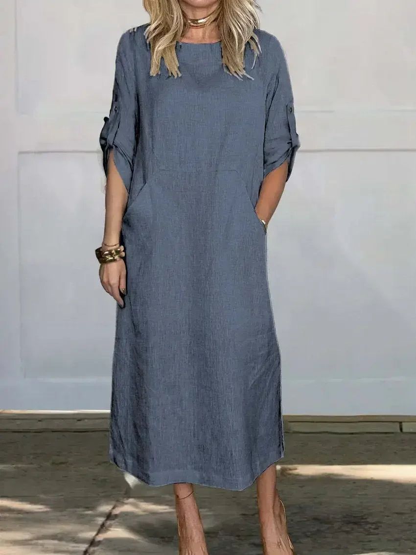 Aurora | Women's Maxi Dress Relaxed-Fit V-Neck – Weekend Errands