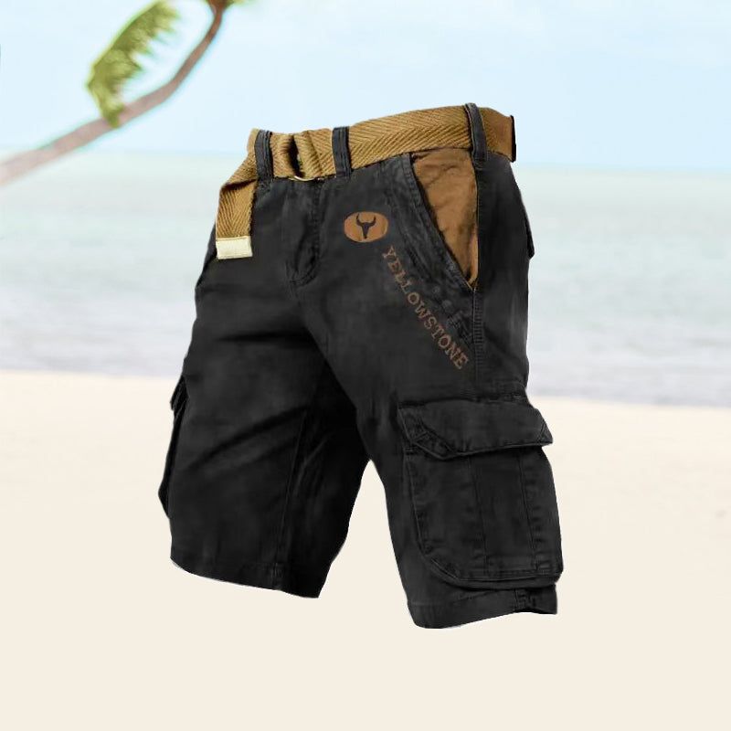 Marcus | Men's Cargo Shorts with Button Front and Pockets
