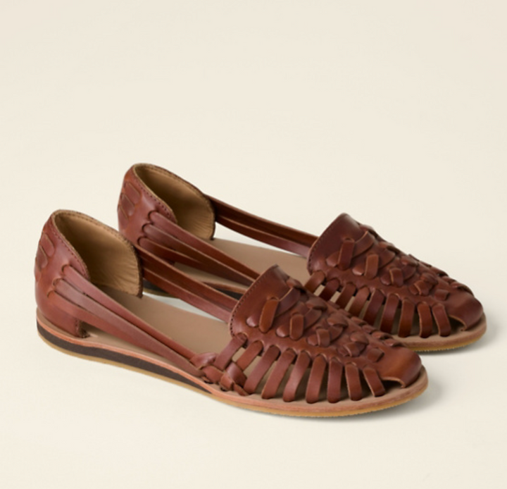 Nadelle | Women's Woven Flat Sandals Open-Toe Slip-On