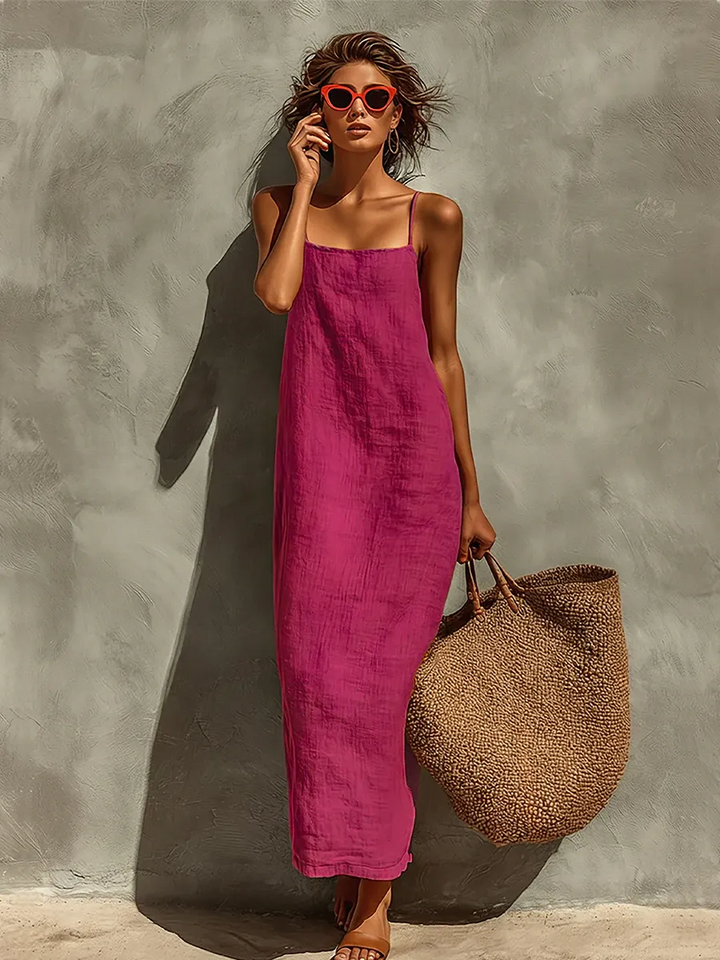 Bo | Women's Maxi Dress Spaghetti Strap Boho Beach Look