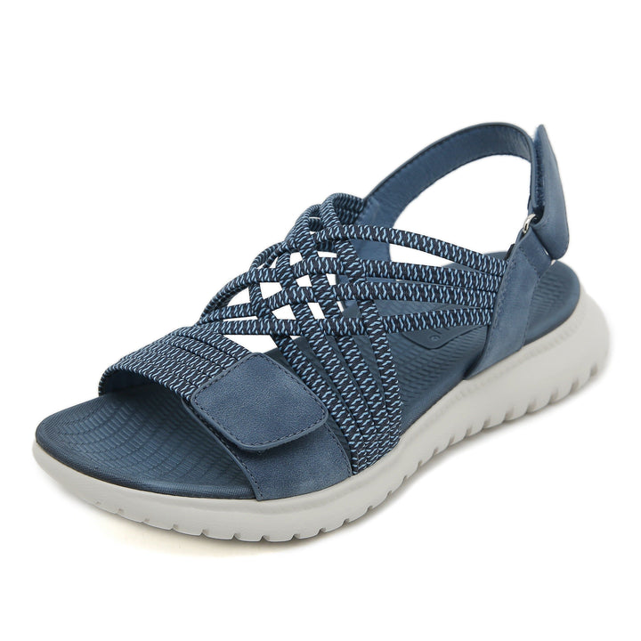 Nadya | Women's Sandal Braided Straps Open-Toe Comfort Sole