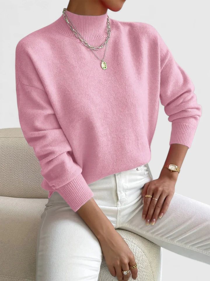Mirthe | Ribbed Turtleneck Knit Sweater for Women