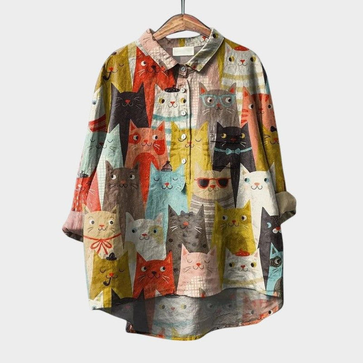 Anouk | Women's V-Neck Long Sleeve Blouse – Casual Outings