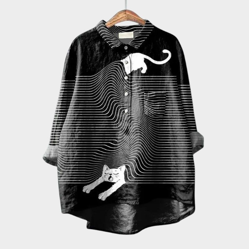 Anouk | Women's V-Neck Long Sleeve Blouse – Casual Outings