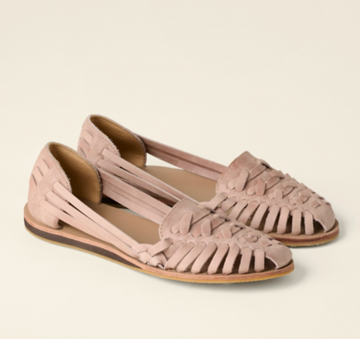 Nadelle | Women's Woven Flat Sandals Open-Toe Slip-On